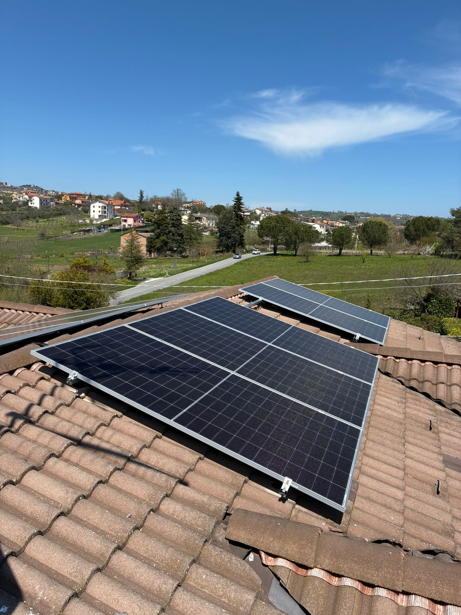Lavoro di installazione sul tetto a Campobasso - RDL Impianti
